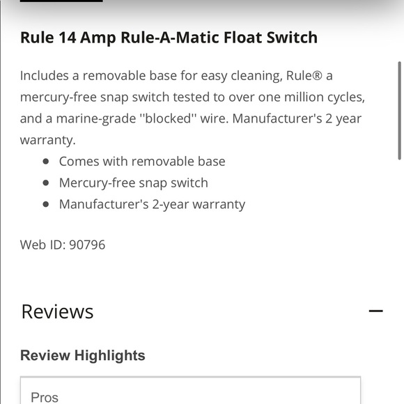 Rule rule a matic switch - Picture 2 of 6